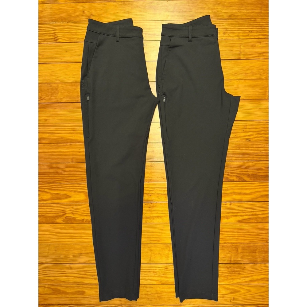 BYLT Premium Basics Everyday Pant 2.0 Slim Fit Pants Men's 34 Tall Black 2 Pair